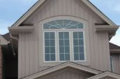 exterior of home with new beige siding