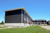 exterior of apartment complex with new siding