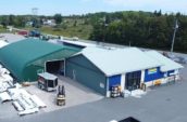 HBM Metal Roofing and Trim depot taken at an angle from above